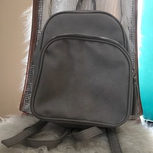 Grey & silver backpack